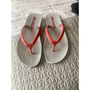 PRADA Flip Flops NEW Size 8